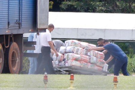 Cestas básicas entregues no Palácio da Alvorada
