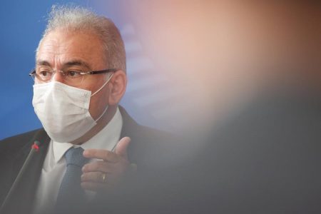 Marcelo Queiroga, ministro da Saúde, em entrevista coletiva