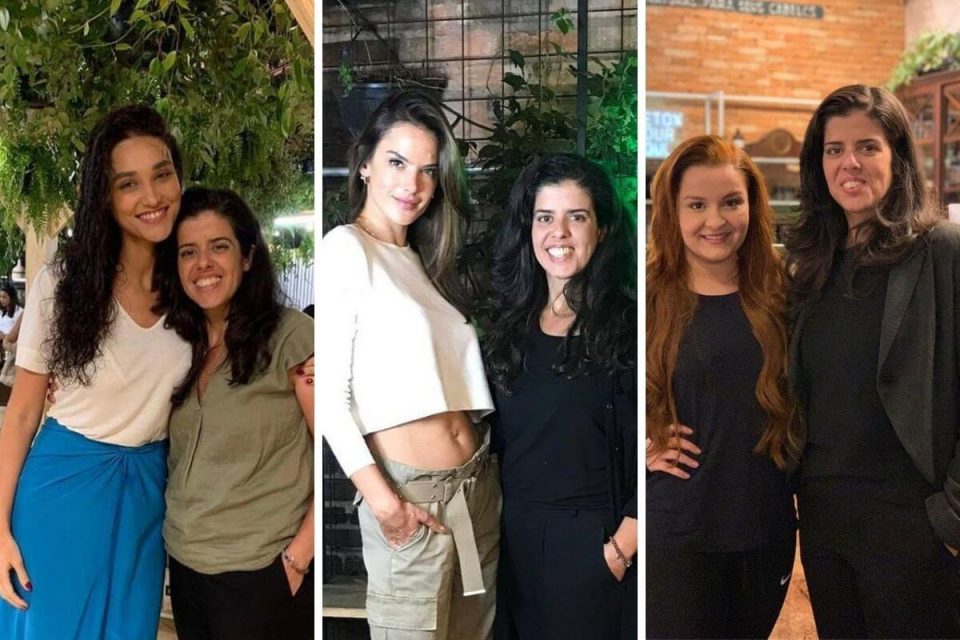 Cris Dios com Débora Nascimento, Alessandra Ambrosio e Maiara
