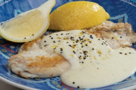 peixe com molho citrico