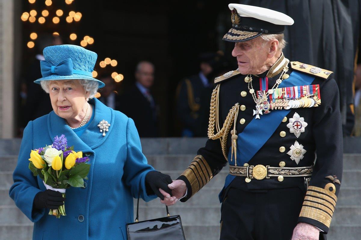 Rainha Elizabeth e príncipe Philip