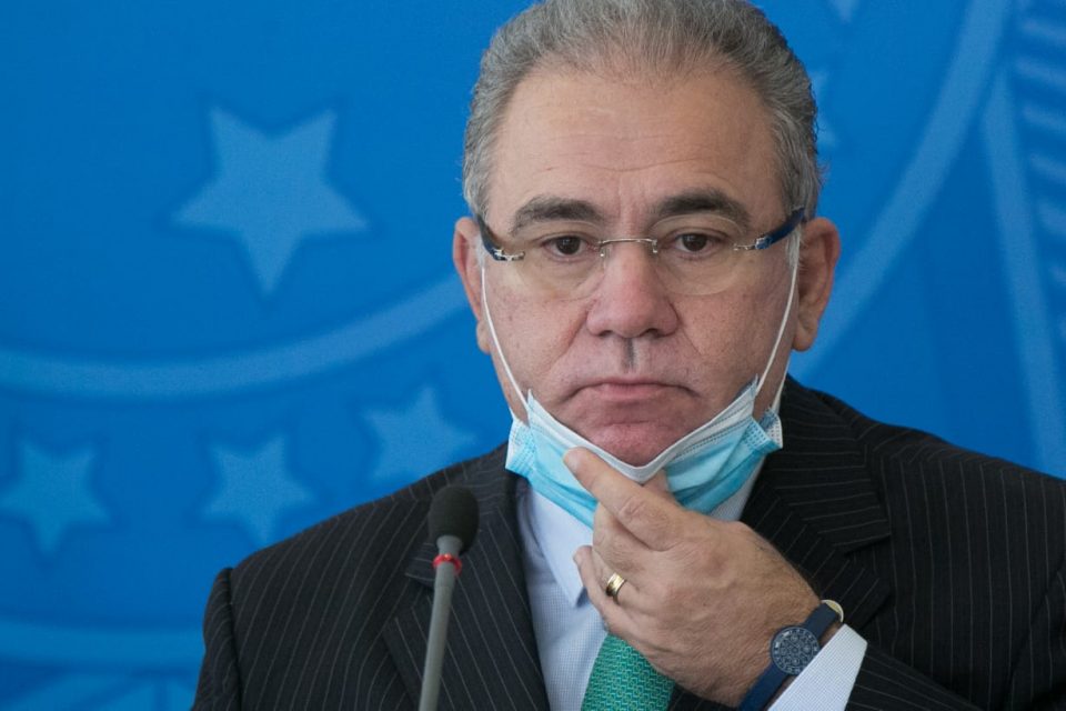 Coletiva de imprensa do comitê de combate a covid no plácio do planalto ministro marcelo queiroga