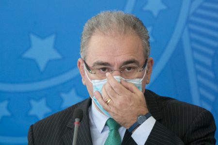 Coletiva de imprensa do comitê de combate a covid no plácio do planalto ministro marcelo queiroga