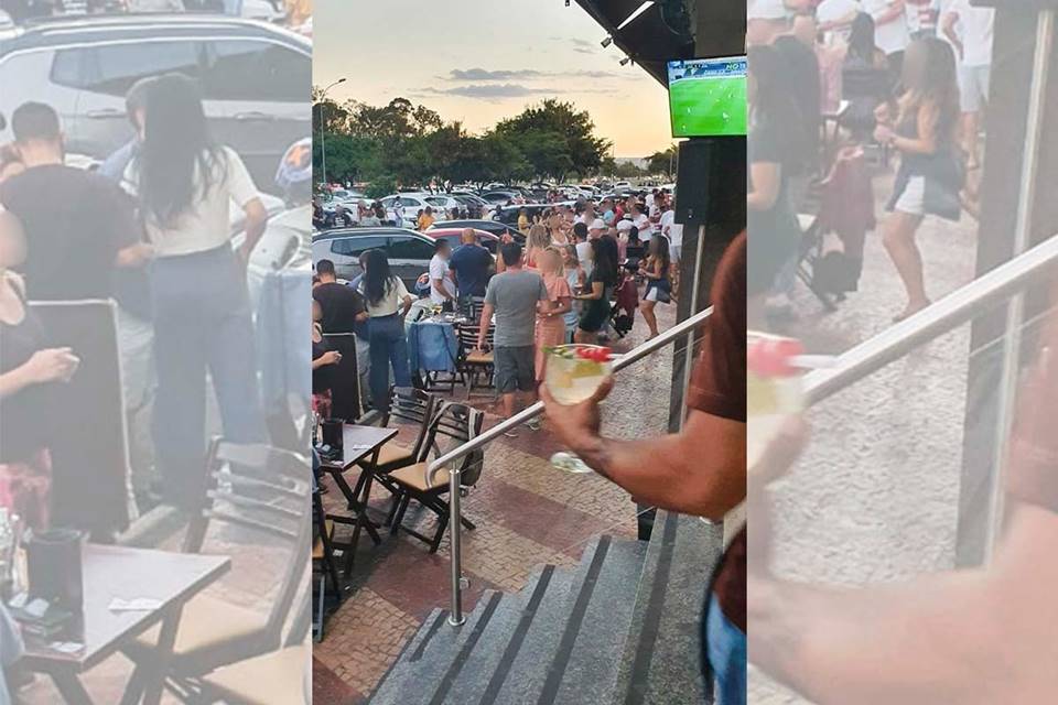 Aglomeração no Bar Abençoado