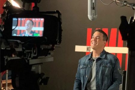 André Marques gravando para o No Limite