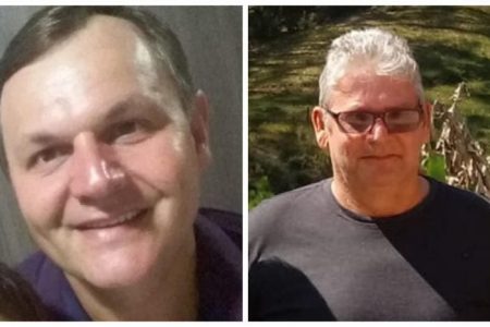 Edson Wachholz e Valmir Jacinto, as vítimas do acidente na SC-114