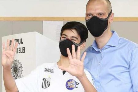 Bruno Covas e o filho Thomás