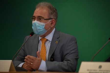 Marcelo Queiroga durante reunião do Comitê de Enfrentamento à Covid no Planalto6