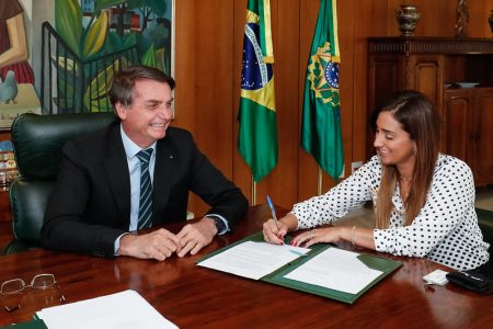 Bolsonaro e Flávia Arruda