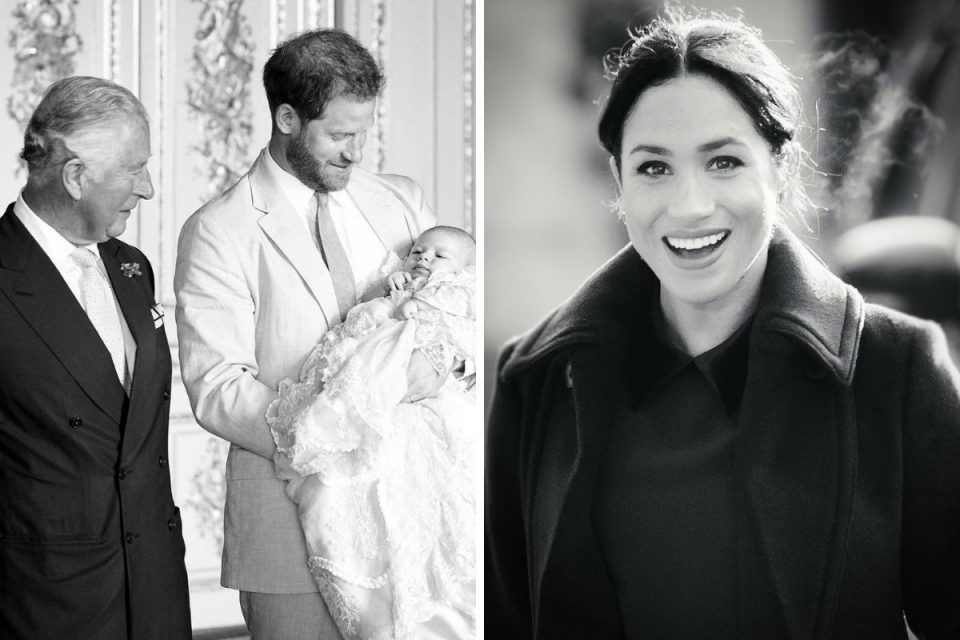 Príncipe Charles, Harry, Archie e Meghan Markle