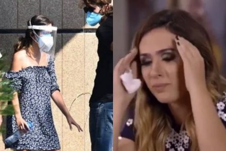Tatá Werneck no enterro de Paulo Gustavo