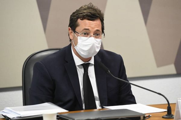 Fabio Wajngarten na CPI da Covid