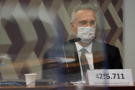 oitiva do ex-secretário das Comunicações Fabio Wajngarten e Renan Calheiros