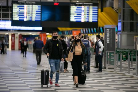 Movimentação de passageiros no aeroporto de Congonhas, em outubro de 2020