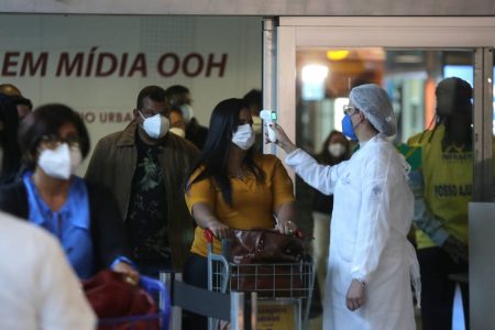 Barreira sanitária contra a Covid em CongonhasSão Paulo