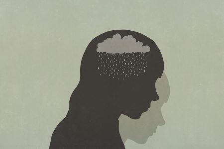 Ilustração colorida de saúde mental