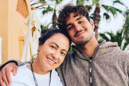 Gabriel Medina e a mãe