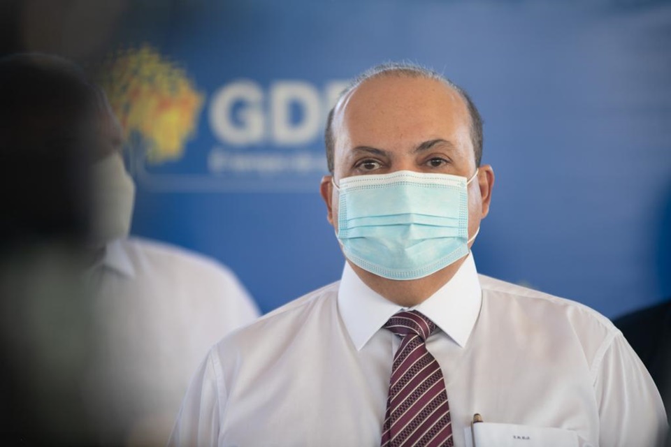 Ibaneis Rocha na assinatura da ordem de serviço para construção do Hospital Oncológico de Brasília