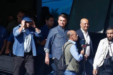 Jair Bolsonaro em visita a Goiás
