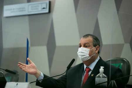Senador Omar Aziz, presidente da CPI