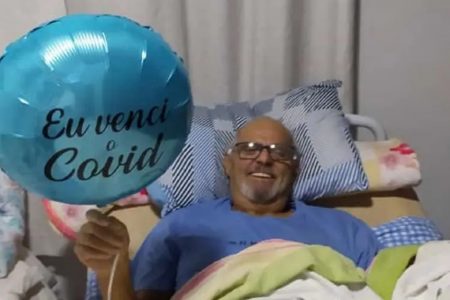 Ivan Nei Correia Graminho, 66 anos, passou 149 dias internado por causa da Covid-19