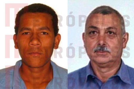 Elmi Caetano Evangelista, de 74 anos; e Alain Reis de Santana