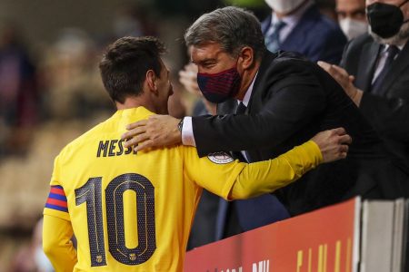Joan Laporta Messi Barcelona