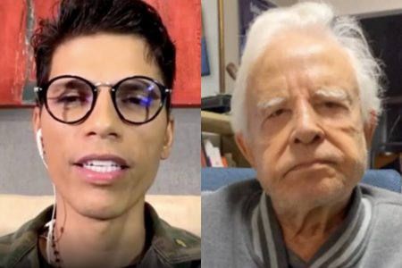 Filho deserdado diz que Cid Moreira o incentivou a largar os estudos (Reprodução: Montagem Metrópoles)
