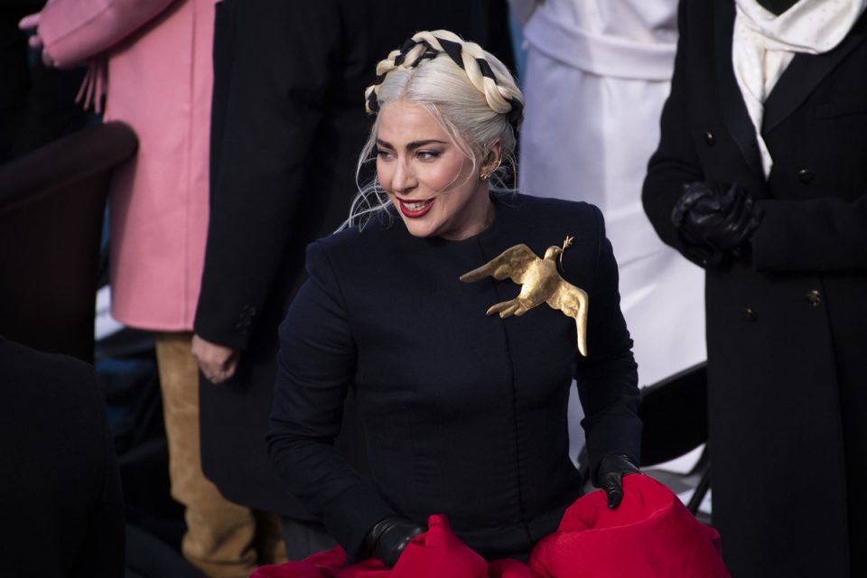 Lady Gaga na posse de Joe Biden