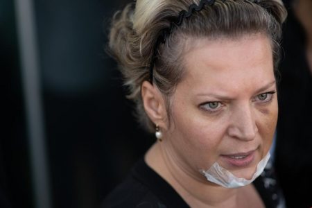 Deputada Joice Hasselmann na 2ª Delegacia de Polícia para prestar depoimento sobre o suposto atentado4