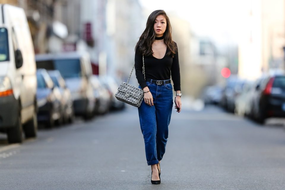 Mom jeans no street style