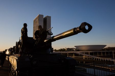 desfile militar em Brasília
