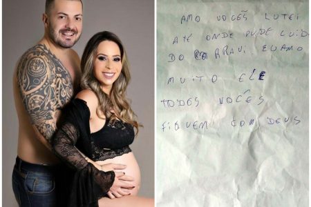 Raphael e Estela e a carta que o marido deixou para a família antes de falecer