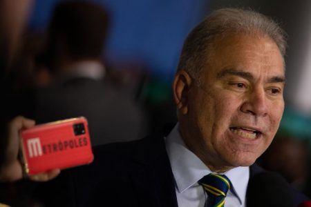 Ministro da Saúde Marcelo Queiroga, fala com à imprensa sobre a saída do governo 5