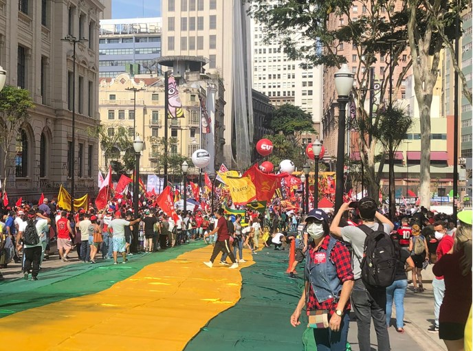 Protesto Vale do Anhangabaú