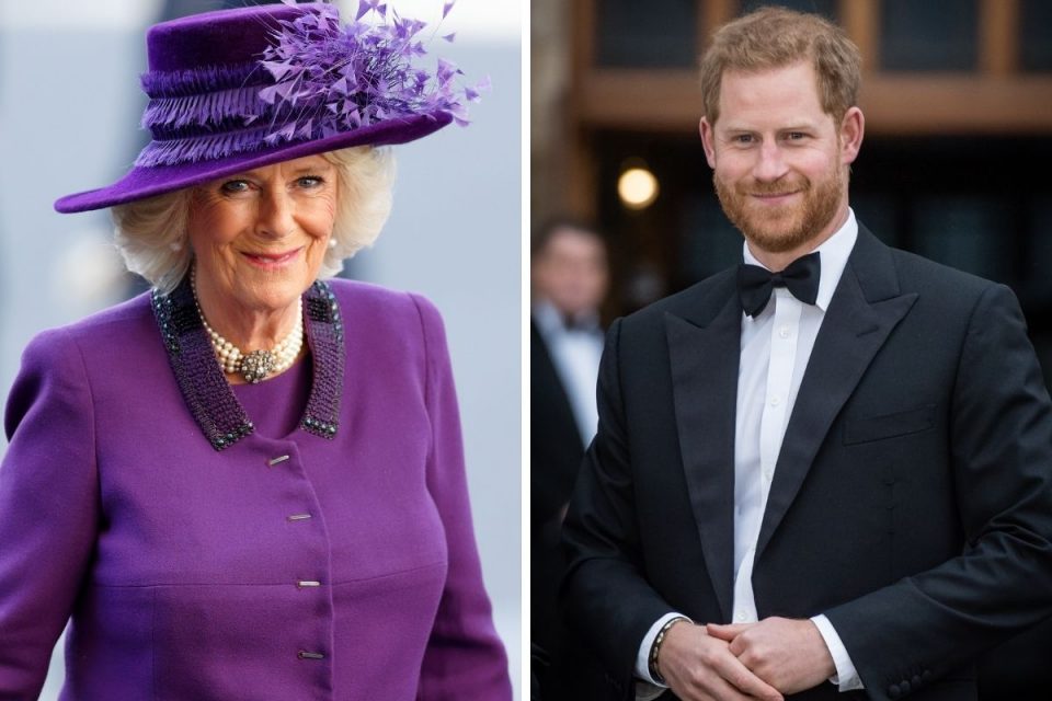 Camilla Parker Bowles e príncipe Harry