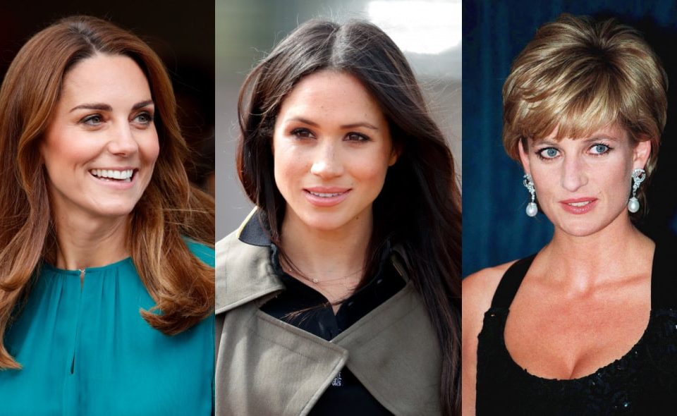 Kate Middleton, Meghan Markle e princesa Diana
