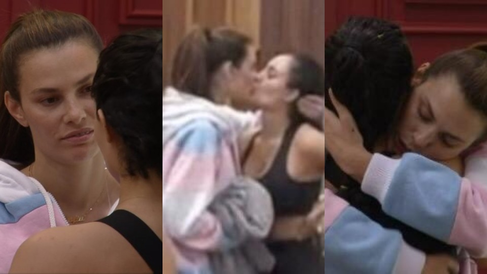 Dayane e Aline pegação no banheiro