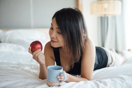 Maçã e café