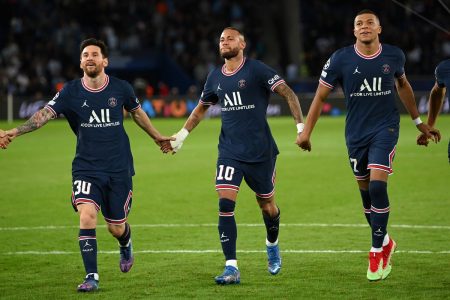 Paris Saint-Germain Messi Neymar e Mbappé