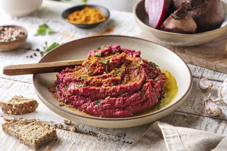 Humus de beterraba