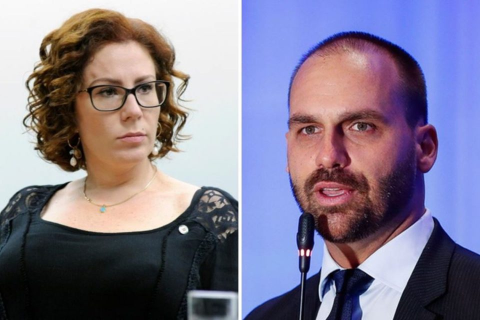 Carla Zambelli e Eduardo Bolsonaro