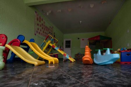 Creche na região de Vila Buritis, em Planaltina, onde um bebê de 6 meses morreu