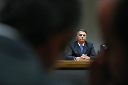 Presidente Jair bolsonaro e o ministro da economia Paulo Guedes durante coletiva teto de gastos