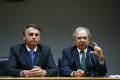 Presidente Jair bolsonaro e o ministro da economia Paulo Guedes durante coletiva teto de gastos