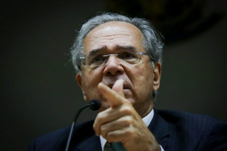 Paulo Guedes em coletiva de imprensa