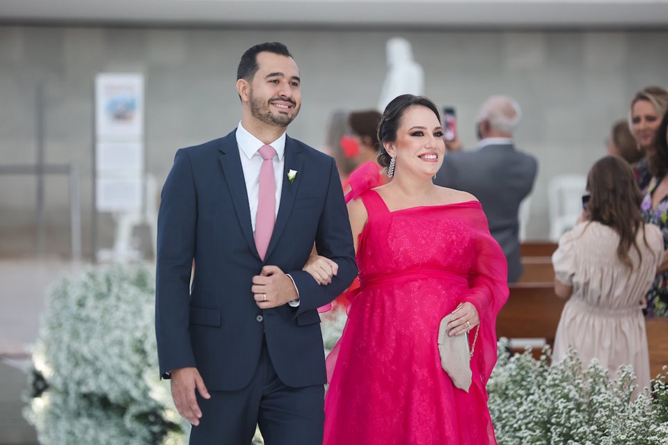 22/10/2021. Brasília-DF. Casamento Marina Nardelli e Rafael Barbosa na Catedral de Brasília. Fotos: Arthur Menescal/Especial Metrópoles