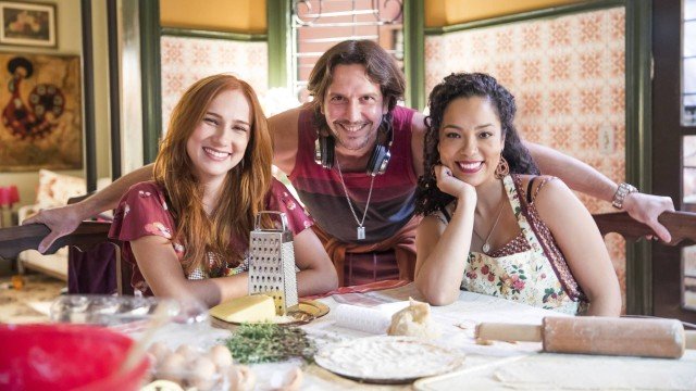 Betina (Carol Garcia), Neném (Vladimir Brichta) e Jandira (Micheli Machado) em Quanto Mais Vida, Melhor!