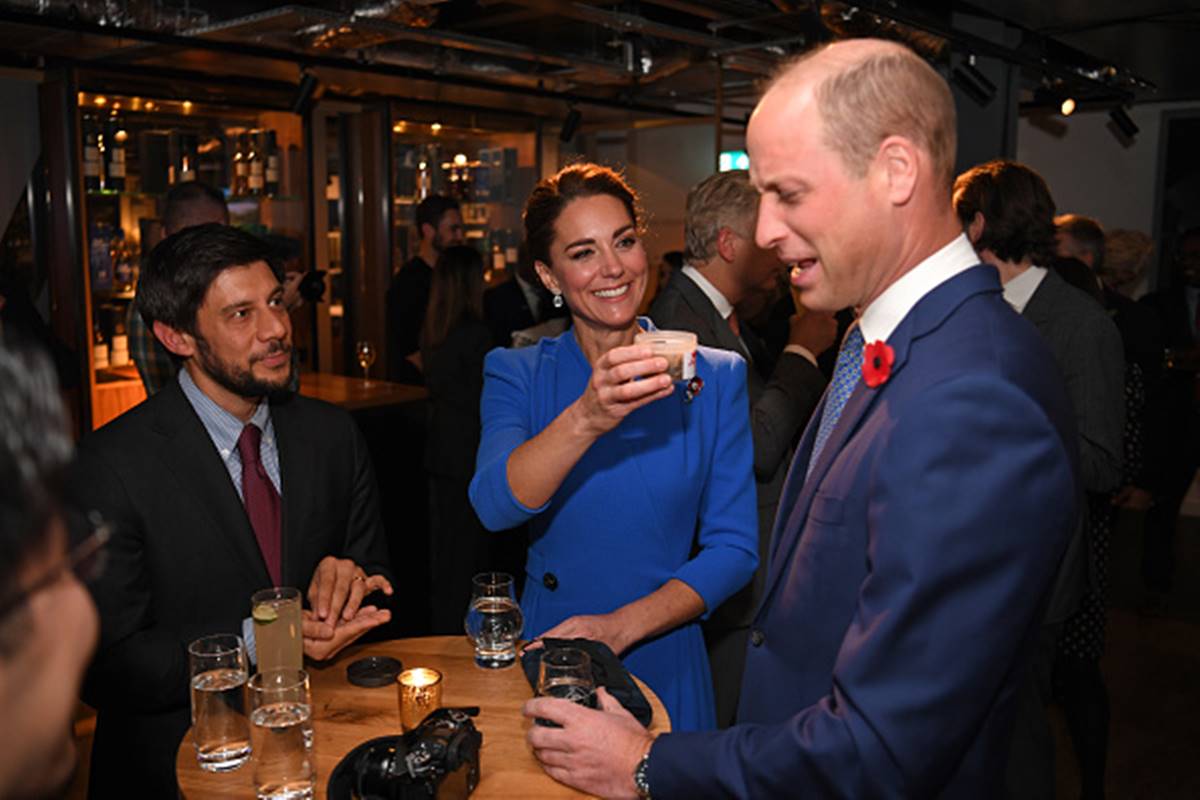 Kate Middleton e o príncipe William na COP26