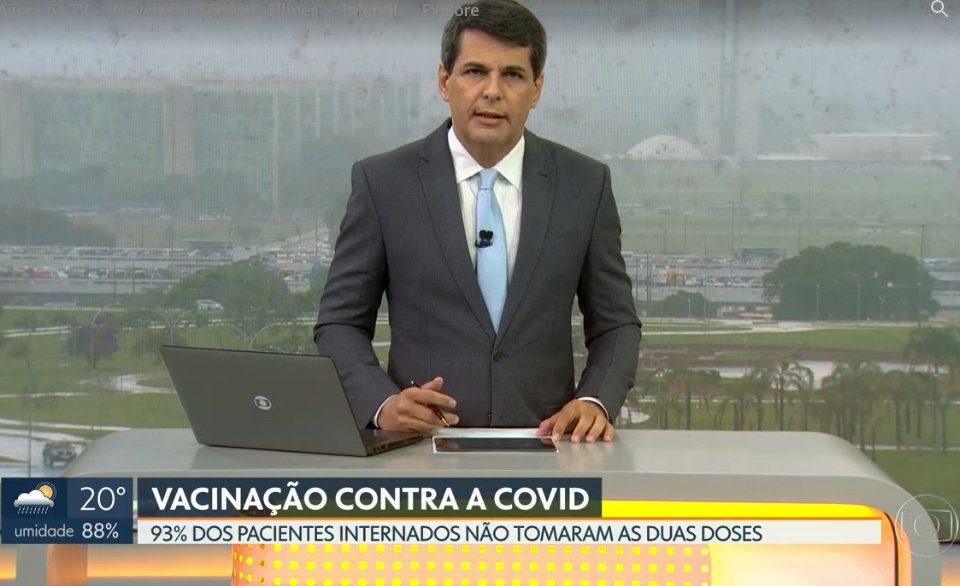 Chuva de gafanhotos no DF TV, com Fábio William